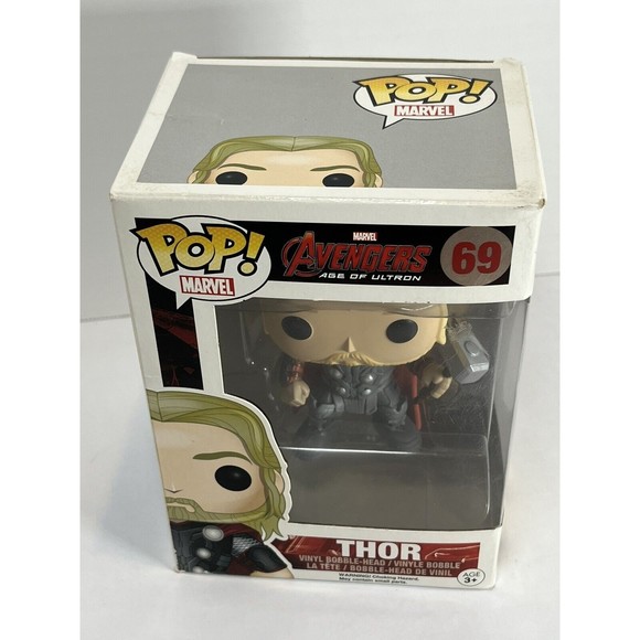 Funko POP! Marvel Avengers Age of Ultron Thor #69 Vinyl Figure Comics Superhero - Picture 4 of 12